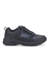 Črni usnjeni čevlji za prosti čas z Memory Foam Skechers Oak Canyon Redwick