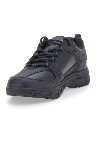 Črni usnjeni čevlji za prosti čas z Memory Foam Skechers Oak Canyon Redwick