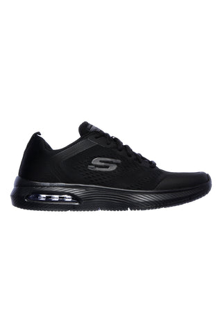 Črni čevlji iz mrežastega materiala z Air Cooled Memory Foam Skechers Dyna-Air Pelland