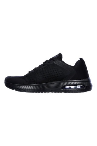Črni čevlji iz mrežastega materiala z Air Cooled Memory Foam Skechers Dyna-Air Pelland