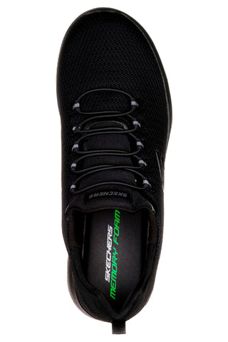 Črni slip-on superge iz mrežastega materiala s podplatom iz spominske pene Skechers Dynamight za moške