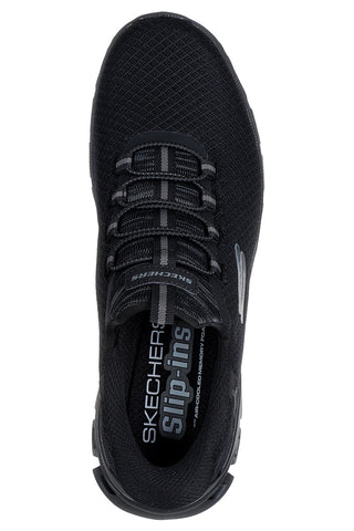 Črni slip-on čevlji s podplatom Glide-Step Skechers GLIDE-STEP NOXUS