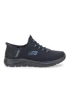 Mornarske čevlje Slip-ins iz mrežastega materiala z Air-Cooled Memory Foam Skechers Summits High Range Wide Fit