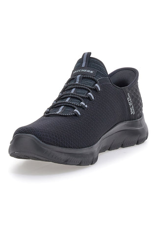 Mornarske čevlje Slip-ins iz mrežastega materiala z Air-Cooled Memory Foam Skechers Summits High Range Wide Fit
