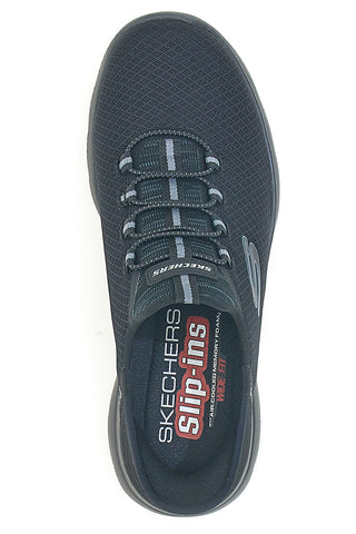 Mornarske čevlje Slip-ins iz mrežastega materiala z Air-Cooled Memory Foam Skechers Summits High Range Wide Fit