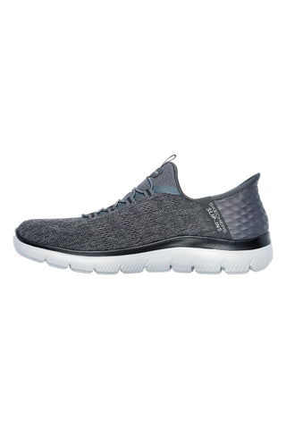 Sive antracitne slip-on superge z vložkom iz spominske pene Skechers Summits Key Pace za moške