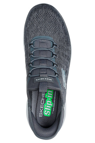 Sive antracitne slip-on superge z vložkom iz spominske pene Skechers Summits Key Pace za moške