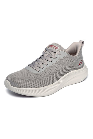 Taupe športne pletene superge s spominsko peno Skechers Bobs Moda Flex