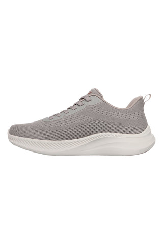 Taupe športne pletene superge s spominsko peno Skechers Bobs Moda Flex