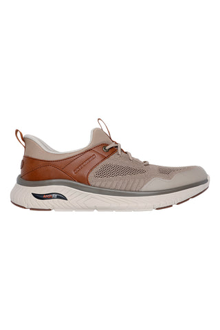 Taupe superge s podporo loka Skechers Arch Fit Crosser Emeric