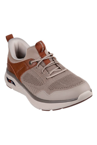 Taupe superge s podporo loka Skechers Arch Fit Crosser Emeric
