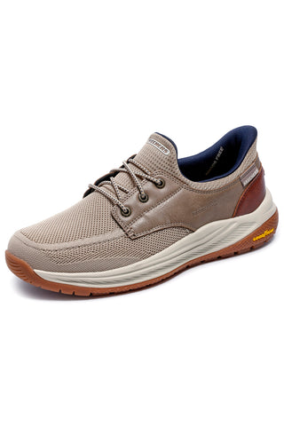 Superge taupe Slip-Ins Memory Foam Skechers Meroe Alden