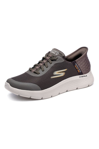 SKECHERS GO WALK FLEX HANDS UP BROWN