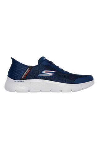 Modri slip-in superge z blaženjem Skechers Go Walk Flex Hands Up