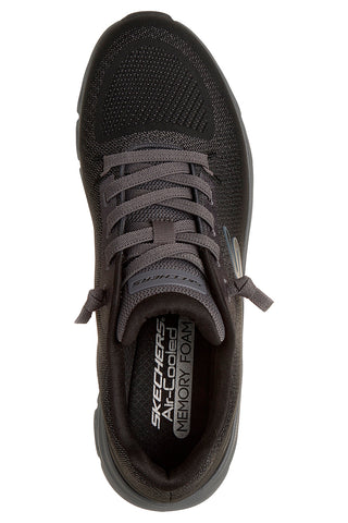 Črne superge iz blaga Skechers Glide-Step Pro Waverra