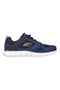 Modre mrežaste športne copate Skechers Track Syntac z vezalkami