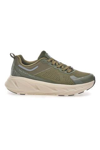Scarpe da ginnastica verde militare con suola beige Route 66 RO51811D