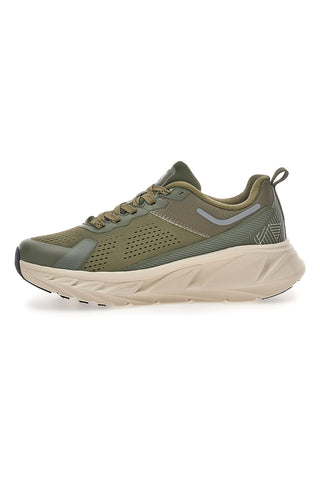 Scarpe da ginnastica verde militare con suola beige Route 66 RO51811D
