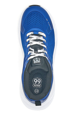 Scarpe da ginnastica blu con suola bianca Route 66 RO51811D