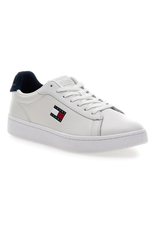 Bele usnjene superge z odstranljivim vložkom Tommy jeans Archive '98