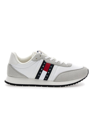 Bele in sive športne copate z odstranljivim vložkom Tommy jeans Tjm Class Runner