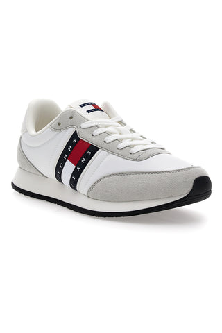 Bele in sive športne copate z odstranljivim vložkom Tommy jeans Tjm Class Runner