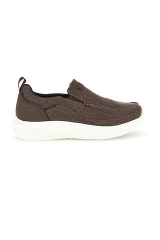 Rjavi mokasini iz svetle tkanine Jerpoint PK6130A