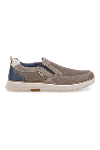 Mokasini Slip on taupe z vložki iz blaga Pittarello Eco 26111012