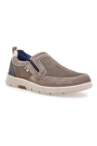 Mokasini Slip on taupe z vložki iz blaga Pittarello Eco 26111012