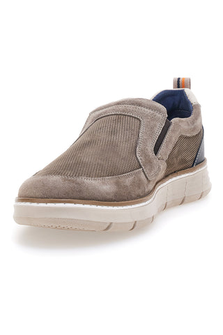 Mokasini Slip on taupe z vložki iz blaga Pittarello Eco 26111012