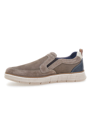 Mokasini Slip on taupe z vložki iz blaga Pittarello Eco 26111012