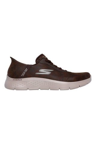 Scarpe da camminata marroni Slip-Ins Skechers Go Walk Flex Smooth Motion