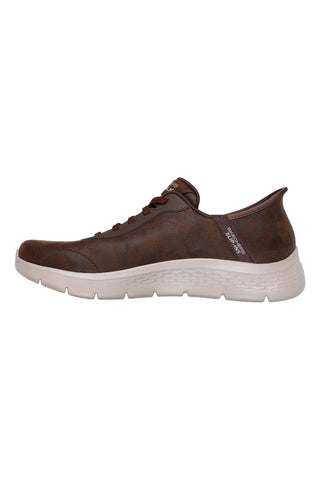 Scarpe da camminata marroni Slip-Ins Skechers Go Walk Flex Smooth Motion