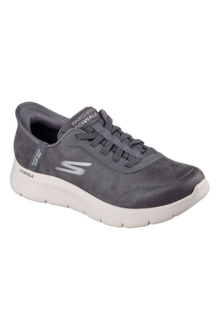 Scarpe da camminata grigie Slip-Ins Skechers Go Walk Flex Smooth Motion