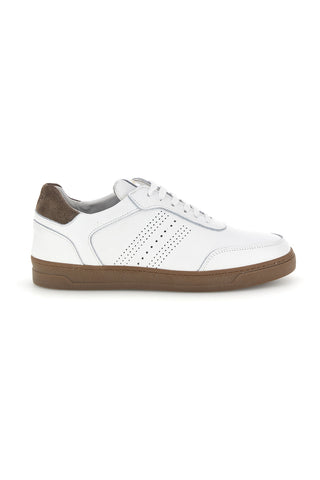 Sneakers bianche in vera pelle made in Italy Ptr 3300