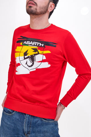 Rdeča majica z kapuco Abarth AH23SS201