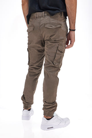 Hlače Cargo z manšetami Khaki Boardman 2750