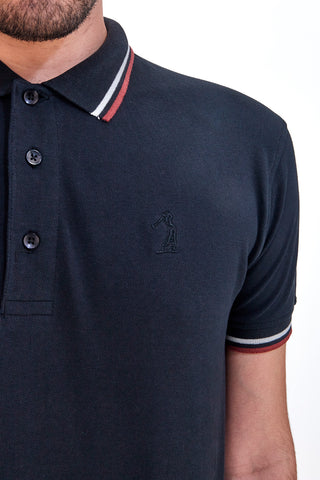 Polo majica z kratkimi rokavi, črna US Golf Club 1350