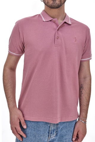 Polo majica z roza rokavi US Golf Club 1349