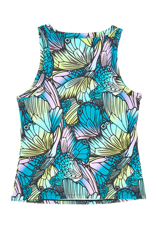 Top večbarvna majica Skechers Shelf Bra Tank