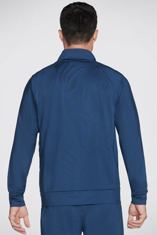 Modra majica brez kapuce z zadrgo Skechers The Hoodless Hoodie Weekend