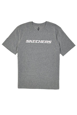 Siva majica Skechers Strikethrough Tee