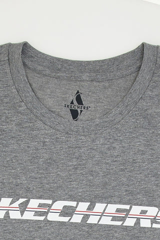 Siva majica Skechers Strikethrough Tee