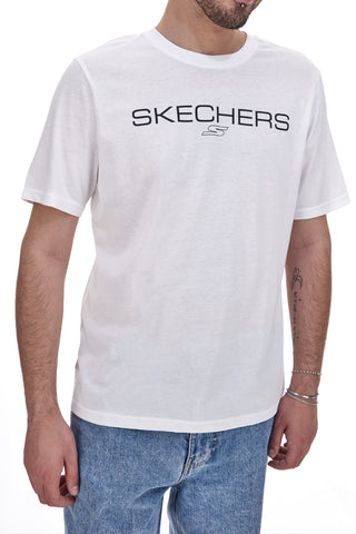 Bela majica z kratkimi rokavi Skechers Performance Tee
