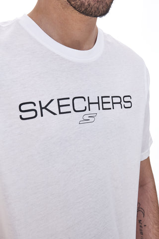 Bela majica z kratkimi rokavi Skechers Performance Tee