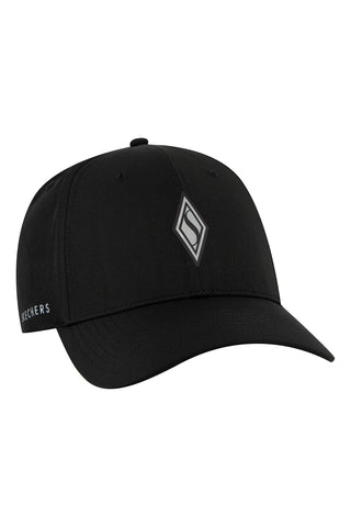 Črna kapa s ščitkom Skechers SkechWeave Diamond Snapback Hat