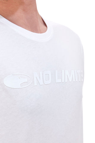Bela majica z napisom No Limits 049S24