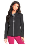 Črna majica z zadrgo SKECHERS GO SNUGGLE Jacket