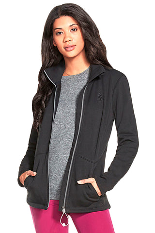 Črna majica z zadrgo SKECHERS GO SNUGGLE Jacket