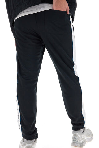 Črne hlače z belimi stranskimi trakovi SKECHERS Premier Track Pant